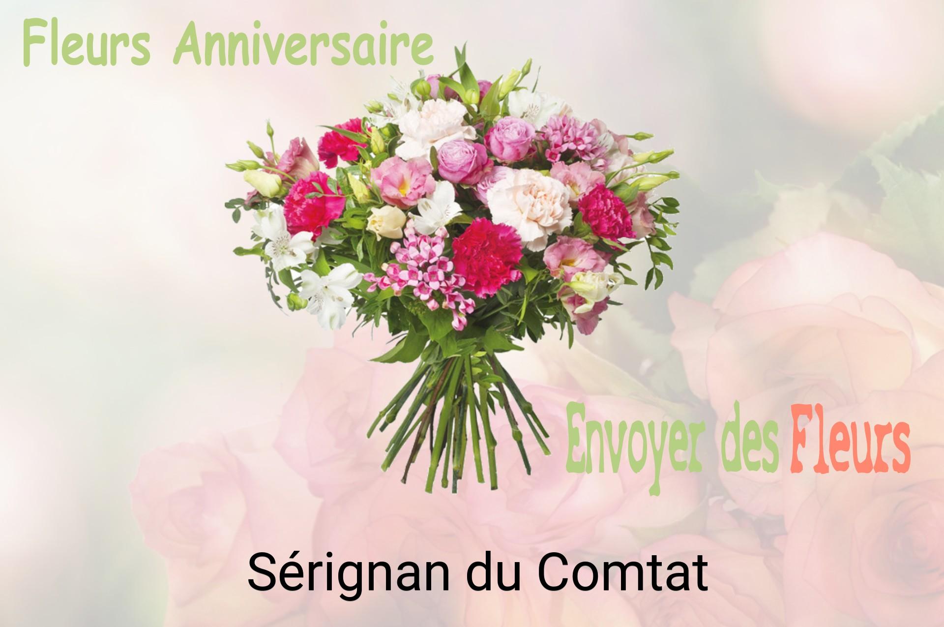 Bouquet de fleurs d’anniversaire livré à Sérignan-du-Comtat
