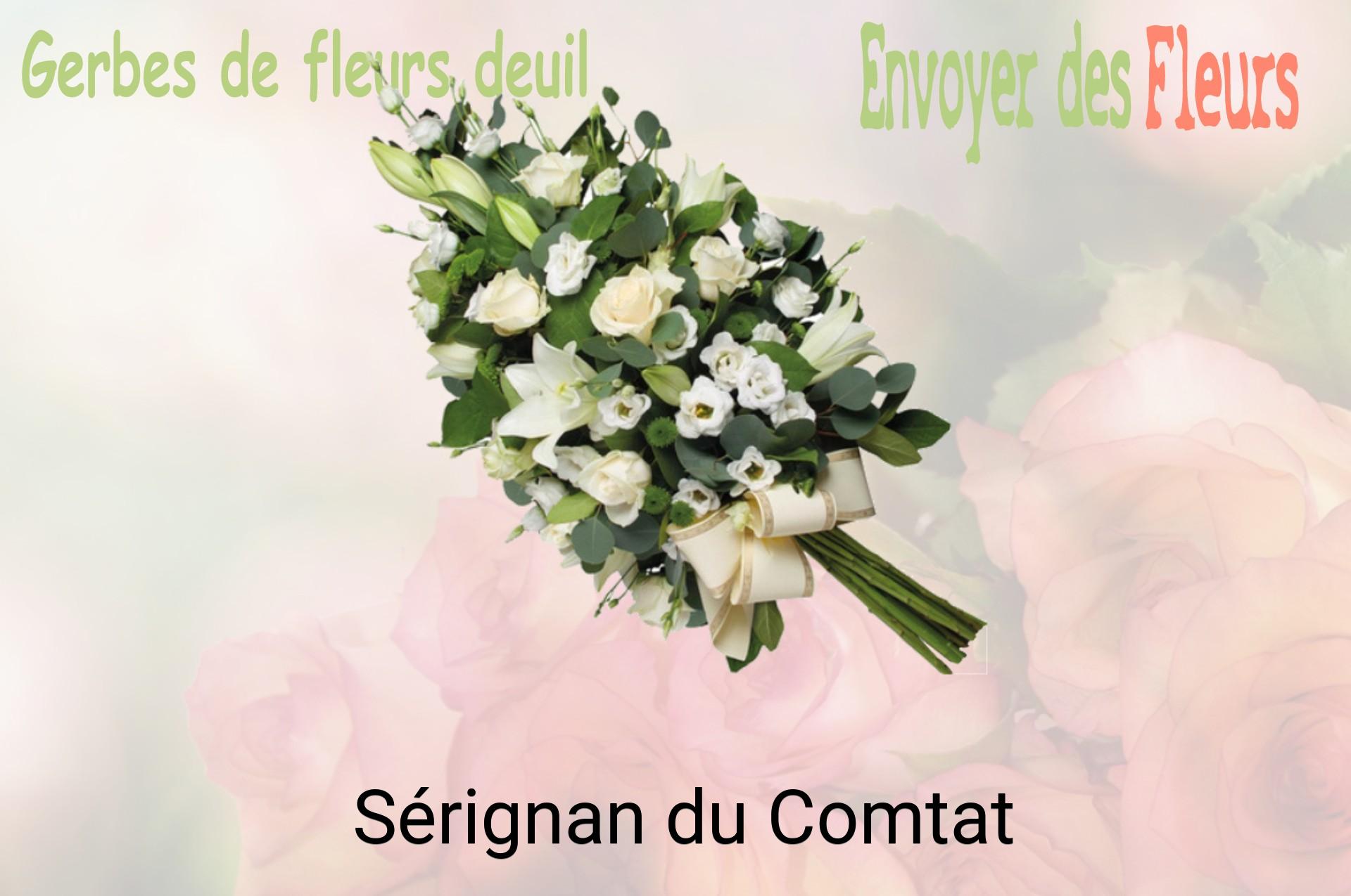 Gerbe de fleurs de deuil livrée à Sérignan-du-Comtat